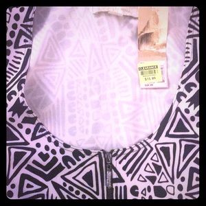 Black and White Print Dress
